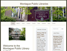 Tablet Screenshot of montaguepubliclibraries.org